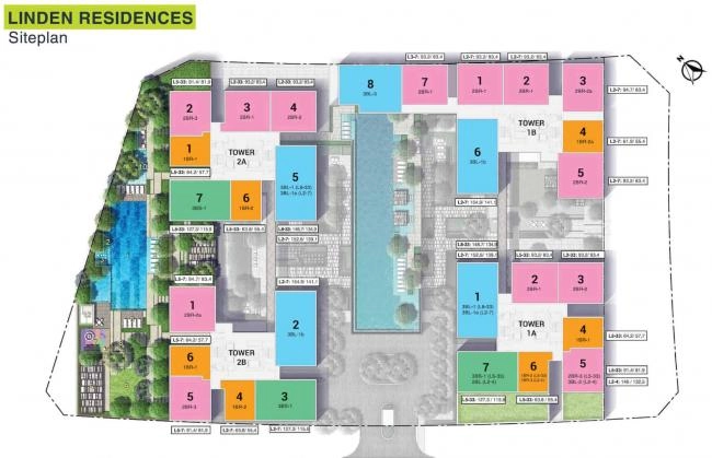 Mặt bằng tháp Linden Empire City Thủ Thiêm | Layout chi tiết
