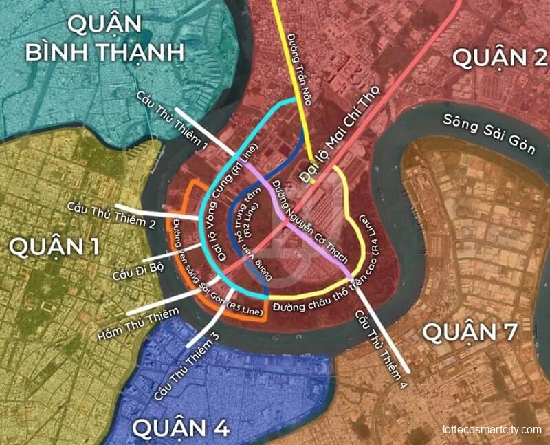 Quy hoạch chi tiết khu đô thị Thủ Thiêm cập nhật 2025