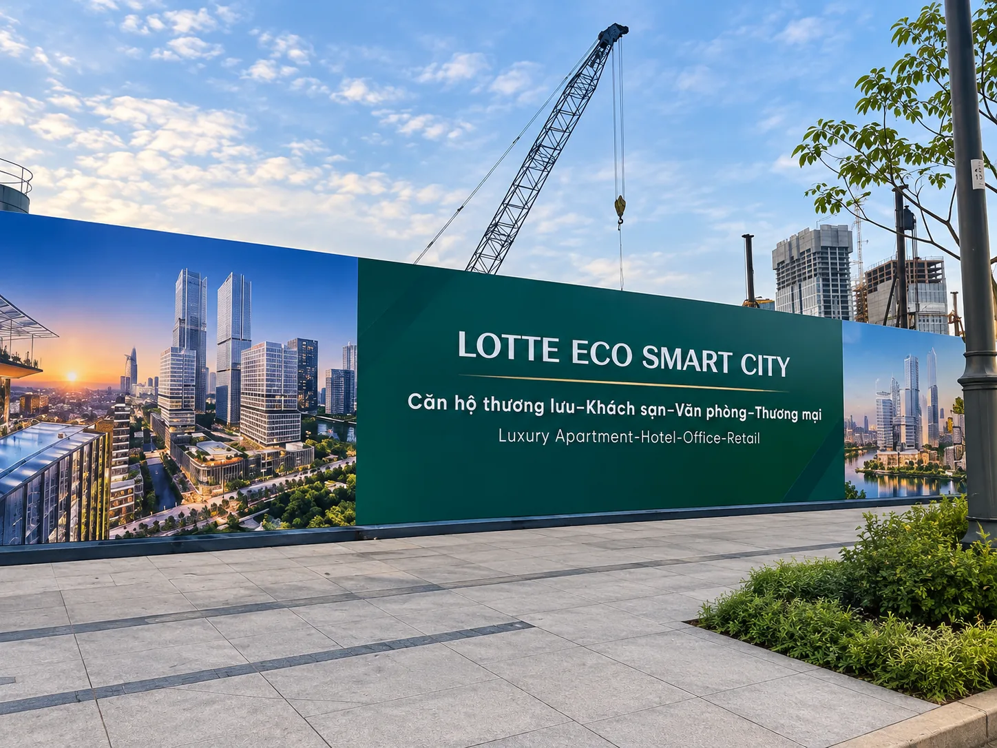 Dự án Lotte Eco Smart City Thủ Thiêm gồm căn hộ, khách sạn, văn phòng bên sông Sài Gòn