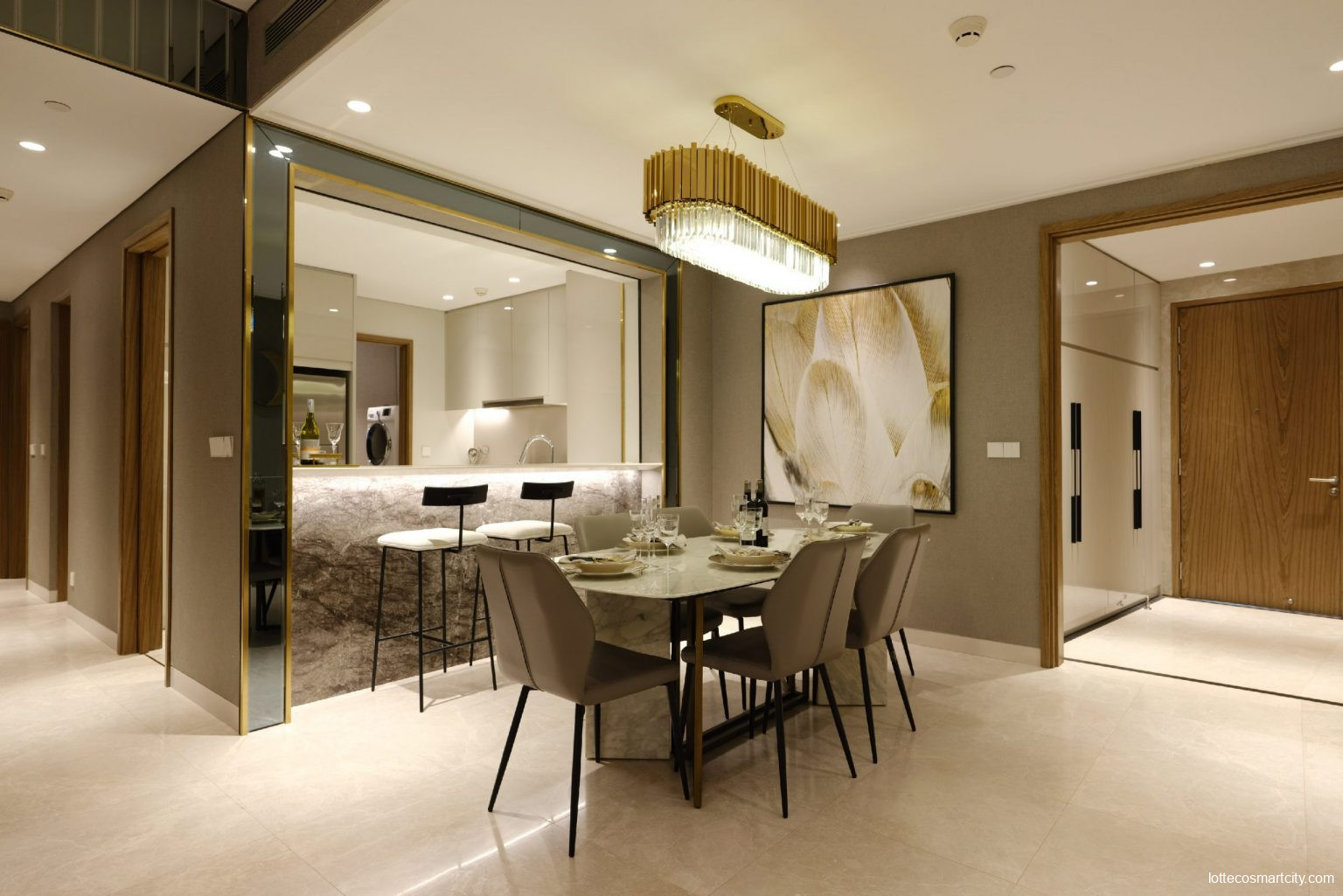 Layout căn hộ The Skye Thủ Thiêm