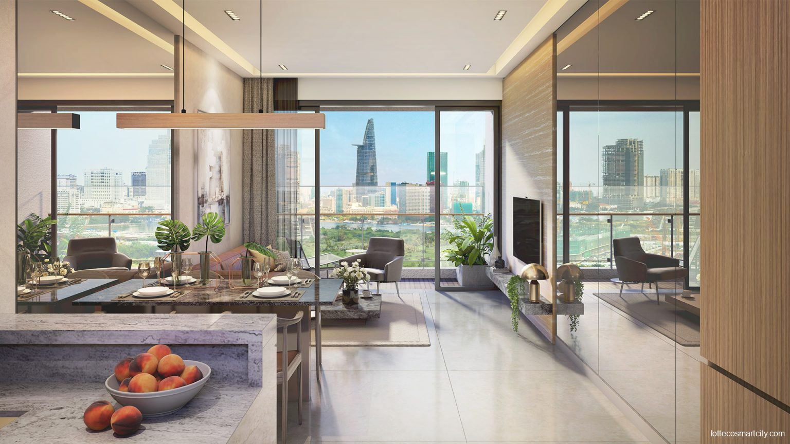 Layout căn hộ The Skye Thủ Thiêm