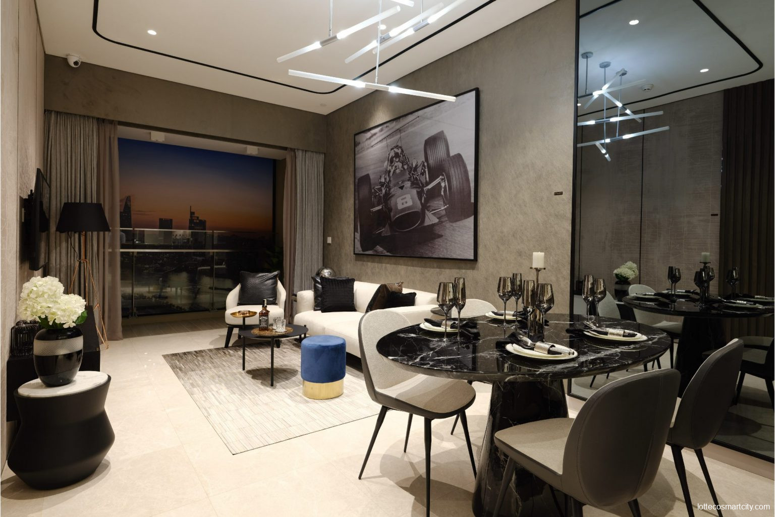 Layout căn hộ The Skye Thủ Thiêm