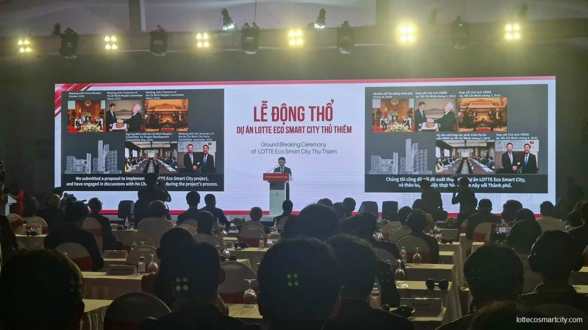 Ngày 09/01/2025 Lotte Eco Smart City Thủ Thiêm chính thức khởi công