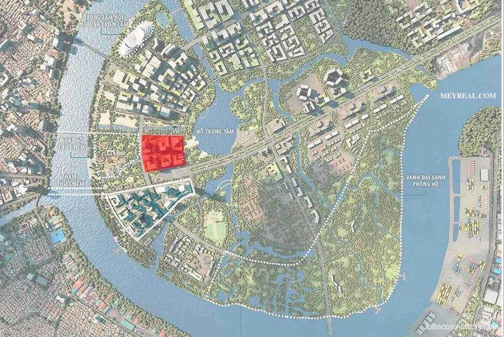 Vị trí dự án Lotte Eco Smart City Thủ Thiêm