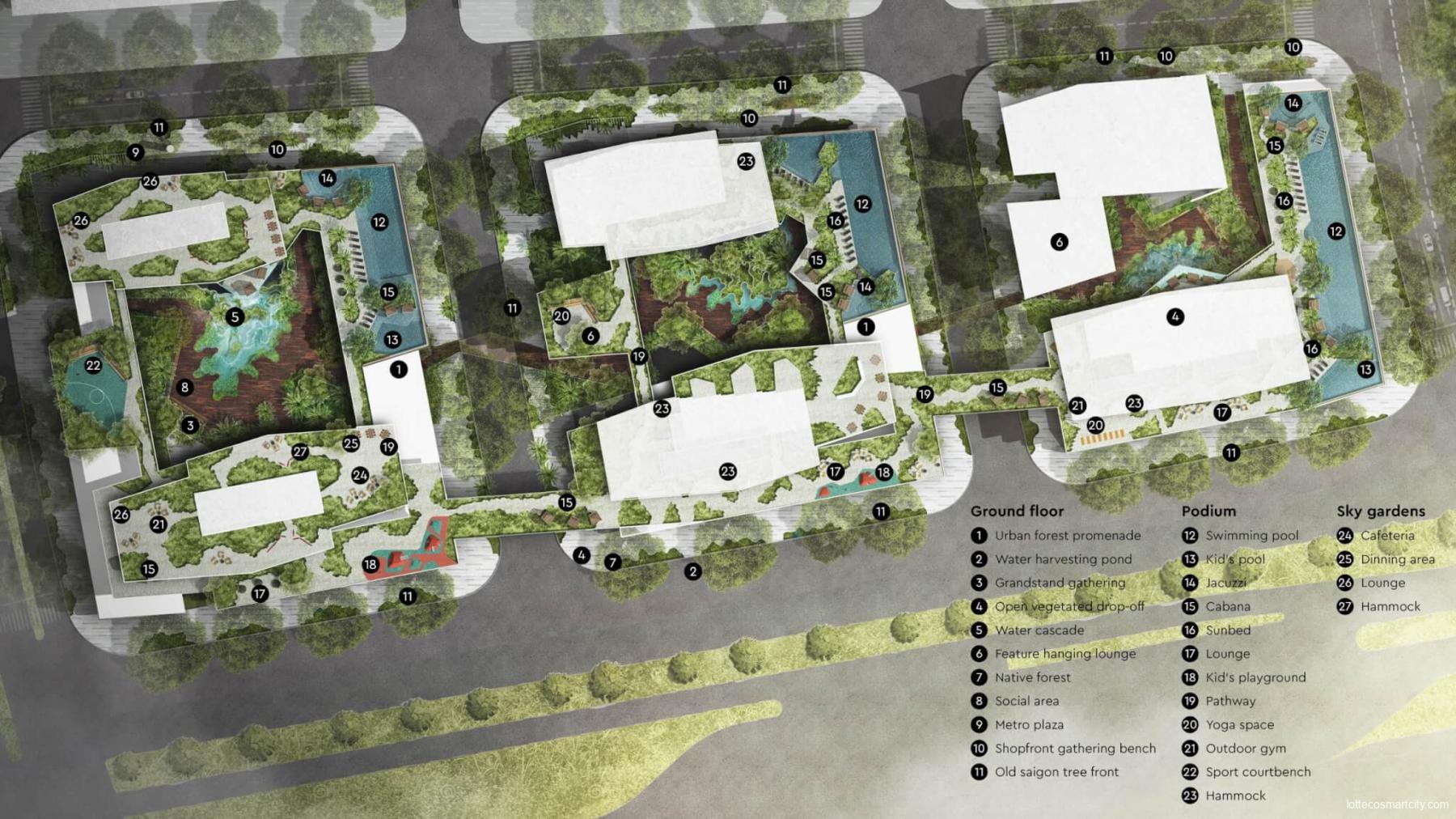 Mặt bằng Lotte Eco Smart City Thủ Thiêm | Full layout chi tiết