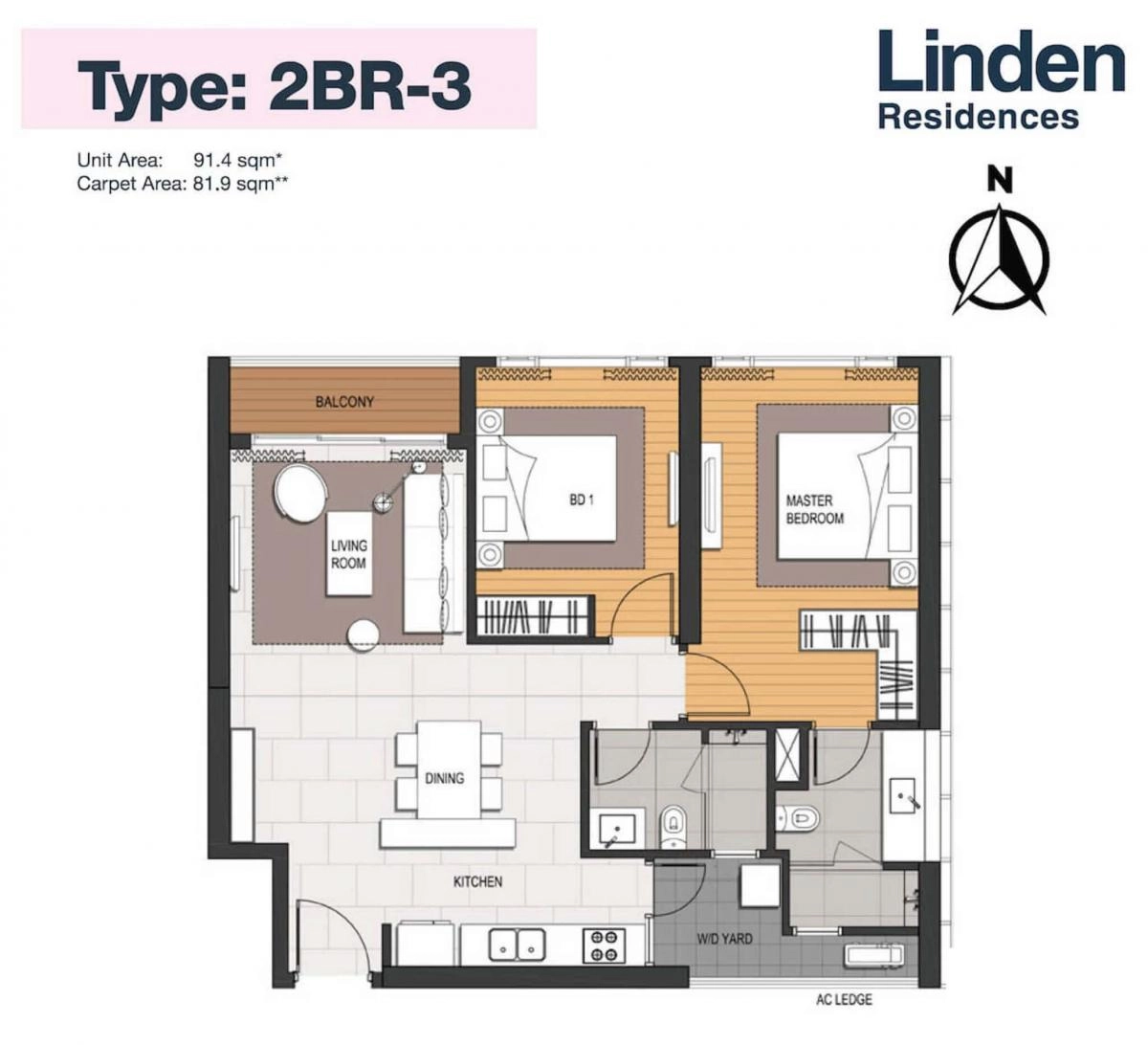 Mặt bằng tháp Linden Empire City Thủ Thiêm | Layout chi tiết