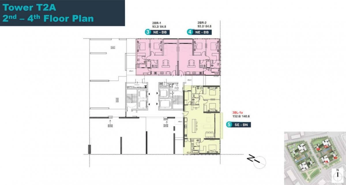 Mặt bằng tháp Linden Empire City Thủ Thiêm | Layout chi tiết