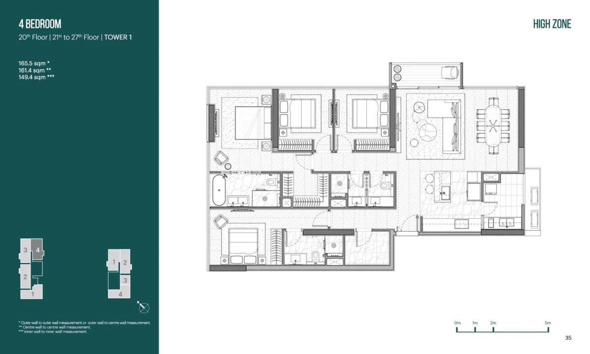 Mặt bằng tháp Nara Empire City Thủ Thiêm | Layout chi tiết