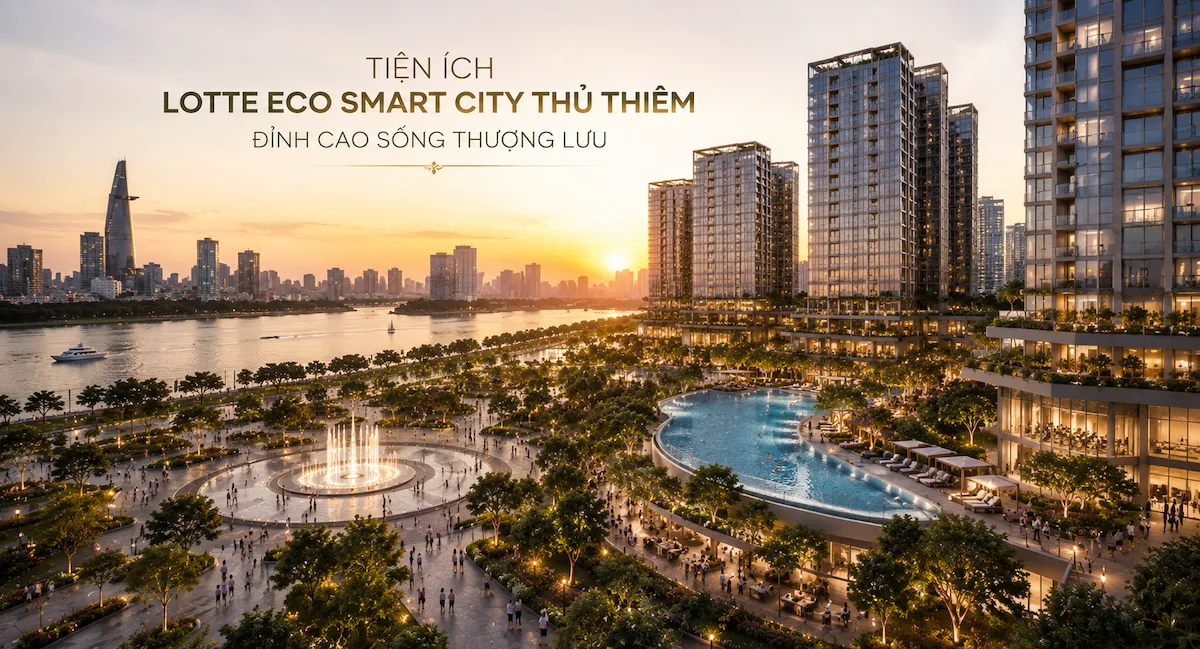 Tổng quan hệ sinh thái tiện ích dự án Lotte Eco Smart City Thủ Thiêm – khu phức hợp sinh thái thông minh tại lõi IFC Thủ Thiêm