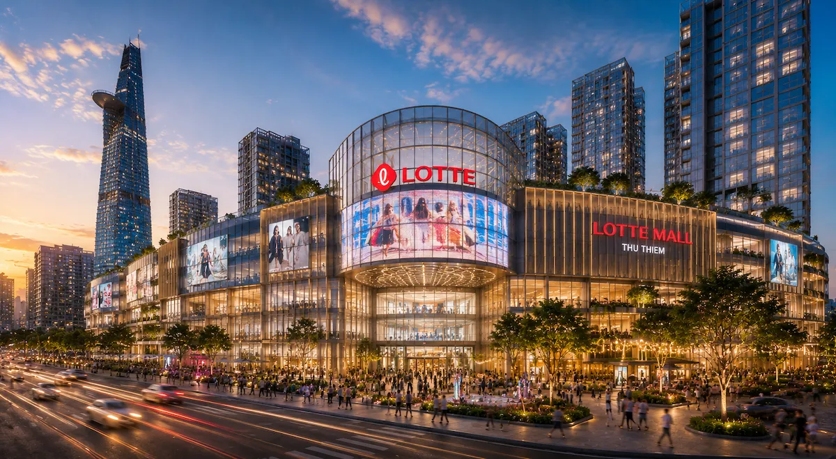 Trung tâm thương mại Lotte Mart nội khu dự án Lotte Eco Smart City Thủ Thiêm – mua sắm ẩm thực giải trí cao cấp