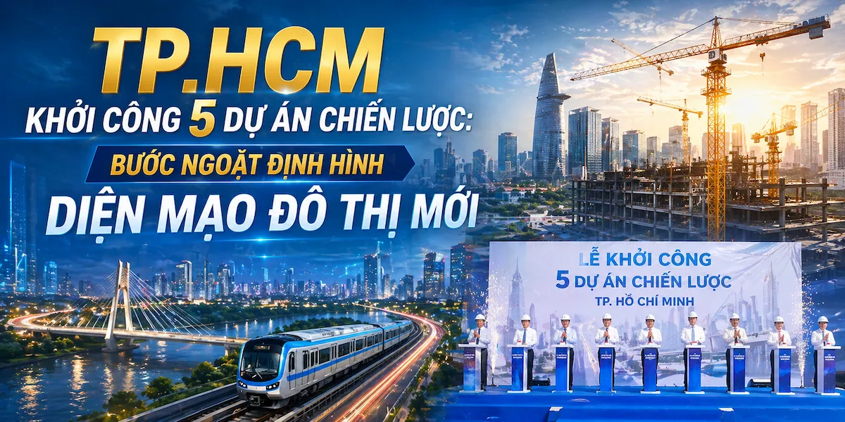 TP.HCM khởi công 5 dự án chiến lược: Bước ngoặt định hình diện mạo đô thị mới