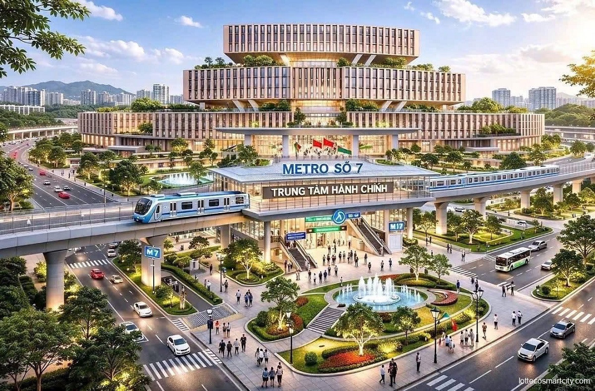 Tuyến Metro số 7 đi qua Trung tâm hành chính mới ở Thủ Thiêm